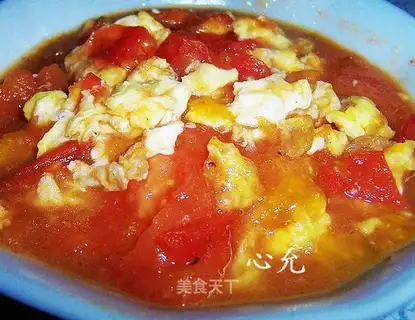 Scrambled egg with tomato
