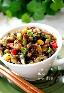 Bean rice kohlrabi