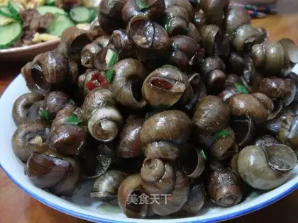 stir-fried field snails
