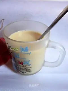 Homemade hot milk tea