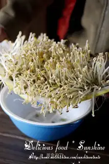 Homemade green bean buds