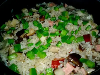 Potato-head mushroom rice