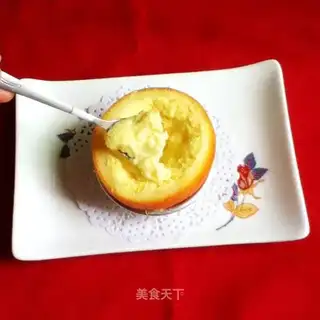 Orange egg stew