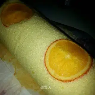 Orange cake roll