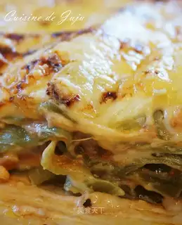 The traditional Italian lasagna