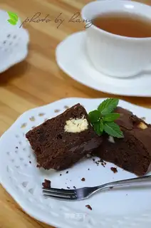 Blueberry cheese brownie