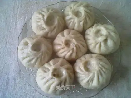 Frozen meat buns