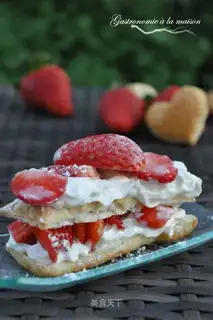 Strawberry butter Napoleon
