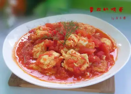 Tomato fried eggs