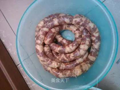 Homemade sausages