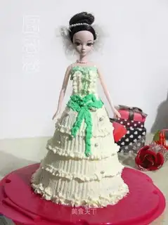 Barbie doll cake