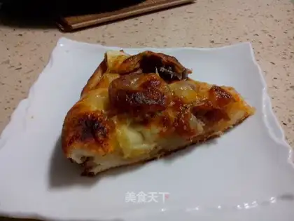 Smoked ham pizza
