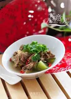 The radish lamb stew