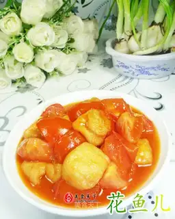 Tomato fried tofu