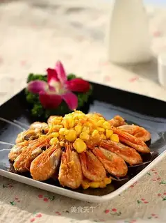 Gold-sand corn shrimp