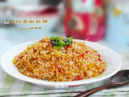 Cheese and pepper fried rice