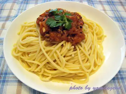 It's Italian. Noodles