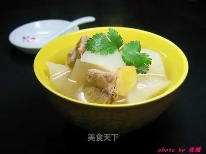 radish steak soup