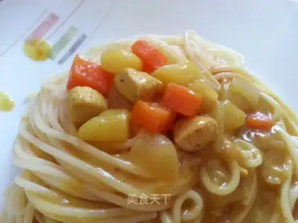 Curry chicken pasta