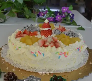 Butter birthday cake
