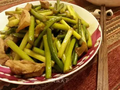 Garlic fried meat