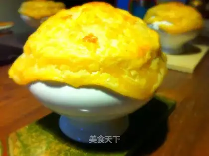 Souffle cream mushroom soup
