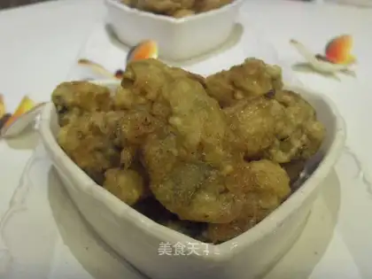 Fried ostrich yellow