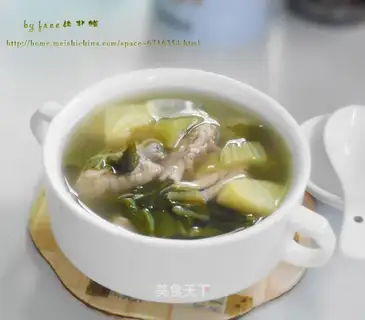 Mustard potato steak soup