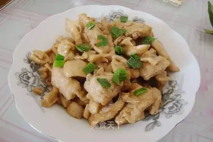 radish and fried meat