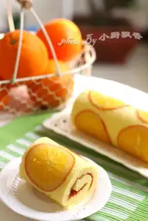 Orange cake roll