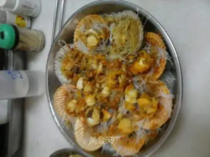 Steam scallops