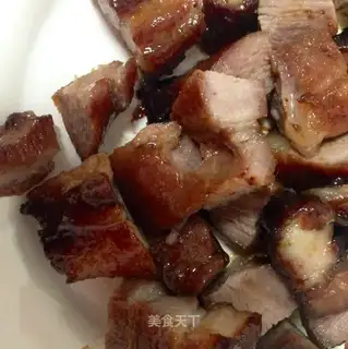 Honey sauce and roast meat