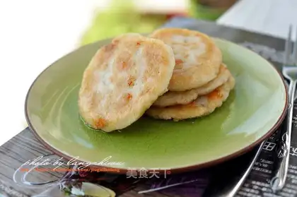 Potato shrimp pancakes