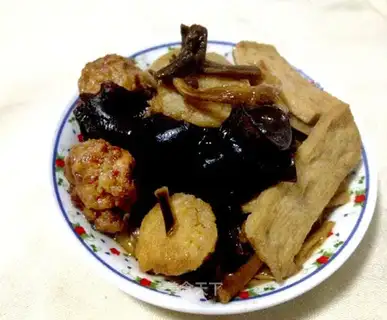 Puffed meatballs