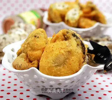 Fried ostrich yellow