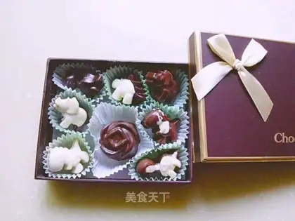Homemade chocolate box