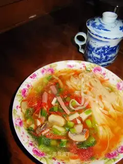 Mushroom vegetable noodles