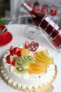 Fruit birthday cake