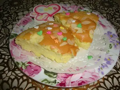 Cheese almond cake