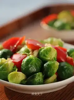Garlic peppers, kale