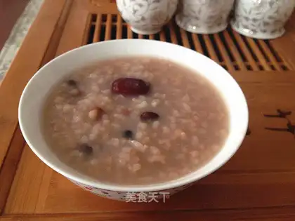 Red bean bean rice congee