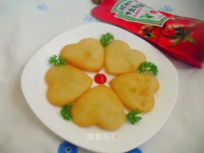 Heart-shaped potatoes