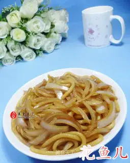 ♪ Onion fried urn noodles ♪