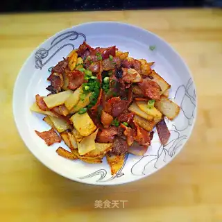 Cheese potato bacon fried
