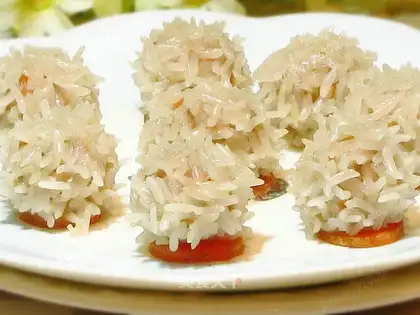 Crystal rice meatballs