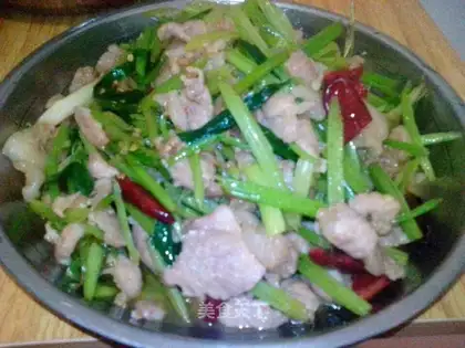 Celery and meat