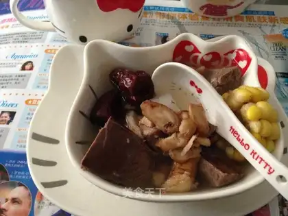 Pork-heart broth