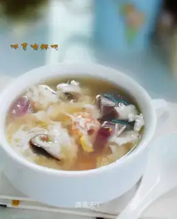 Onion seafood soup