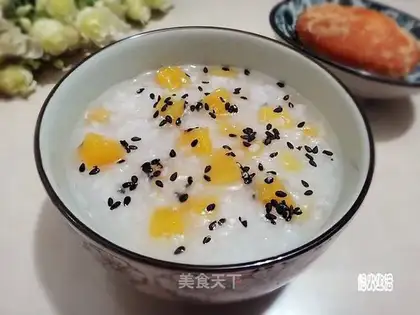 Sesame potato congee