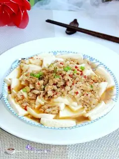 Meat and tofu